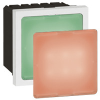 Soft red or green light diffuser for hot el 2 mod. arteor carre blanc