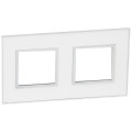 Plaque de finition arteor 2x2 modules carre mirror white 