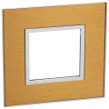 Plaque de finition arteor 2 carre module fb-sch gold brass 