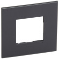 Plaque de finition arteor 2 carre module fb-sch graphite 
