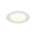 Downlight v 100, collerette plate blanche