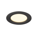 Downlight v 100, collerette plate noire