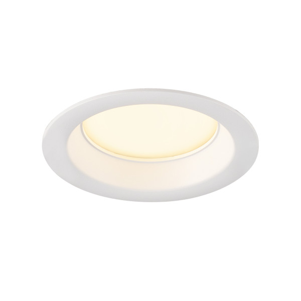 Downlight v 100, collerette en retrait blanche