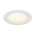 Downlight v 150, collerette plate blanche