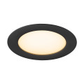 Downlight v 150, collerette plate noire