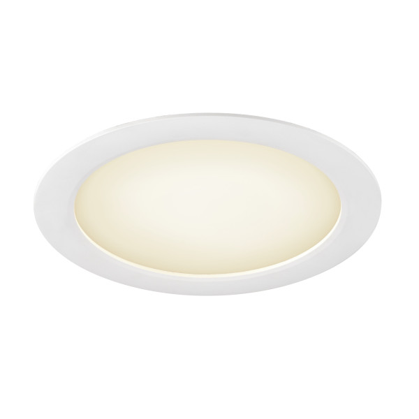 Downlight v 200, collerette plate blanche