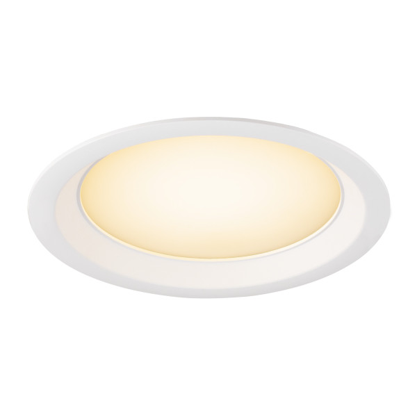 Downlight v 200, collerette en retrait blanche