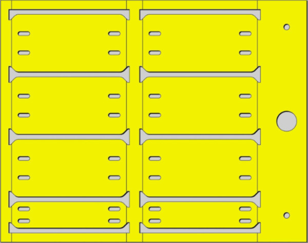 Repère de câbles à fixation par collier type  mg-etf (13x57 pk)