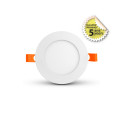 Slimy ii downlight diam 120mm 6w 4000k alu blc 5ans