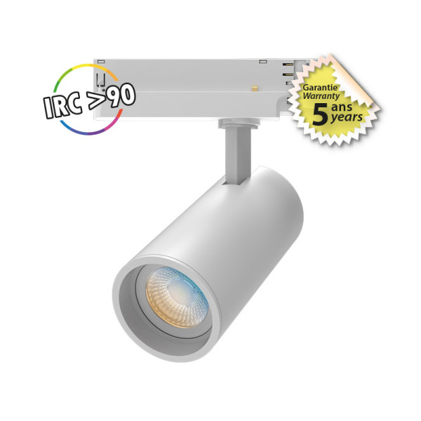 Focus cct ii irc90 spot sur rail blc diam 75 25w 5ans