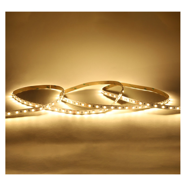 Bandeau blc 3000k 5m 60led et 9w/m ip54 12v silicone