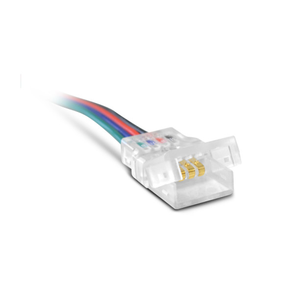 Bandeau cable double connecteur 10mm pr ip67 rgb