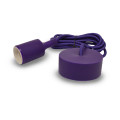 &butterfly e27 douille silicon + cable 2m violet