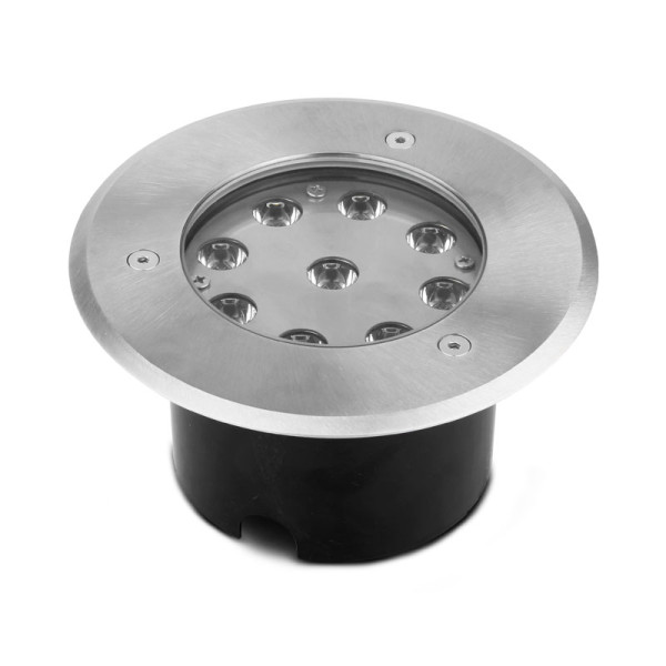 Etna spot encastrable diam 165mm 9w 3000k ip67 inox 316l