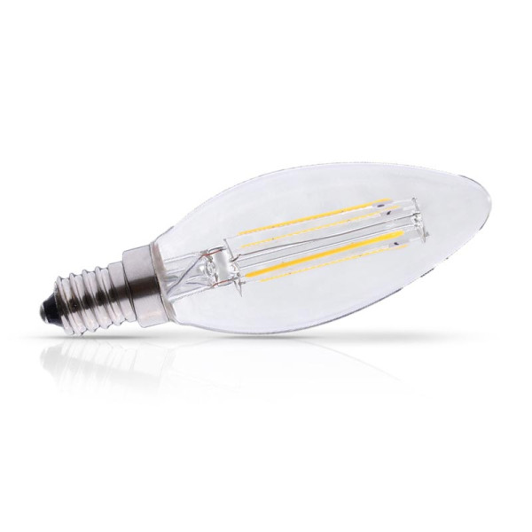 Led fil cob flamme e14 4.5w 2700k clr dim boite