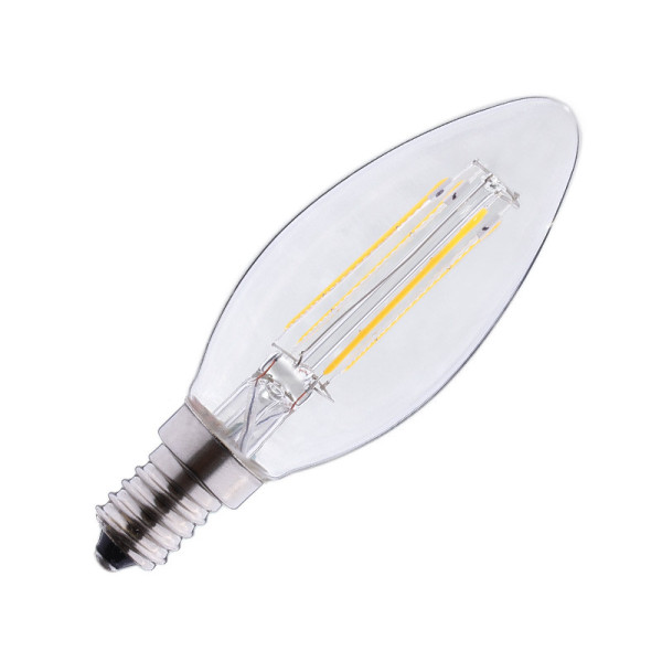 Led fil cob flamme e14 4.5w 2700k clr dim boite