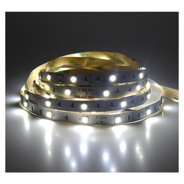 Bandeau blc 6000k 5m 30led et 7,2w/m ip20 12v