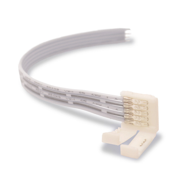 Bandeau connect jonction 12v/24v 12mm pr ip20 bandeau a cable rgbw