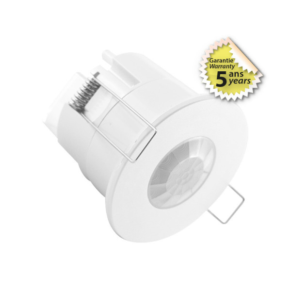 Detecteur de mouvement ir bbc 600w encastrable 360° ip65 5ans 