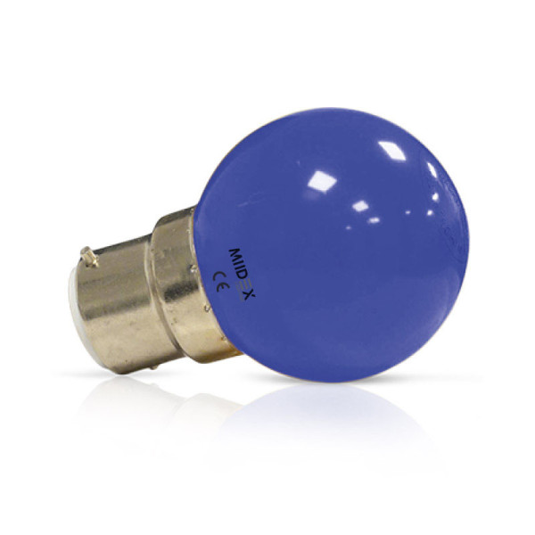 Led 1w bulb b22 bleue boite