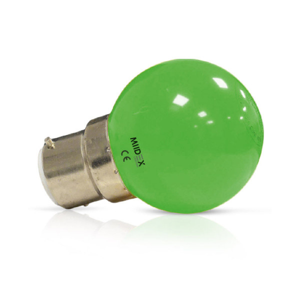 Led 1w bulb b22 verte boite