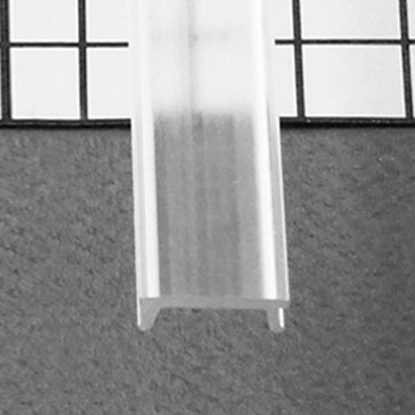 Diffuseur profile clip 15,4mm transparent 1000mm