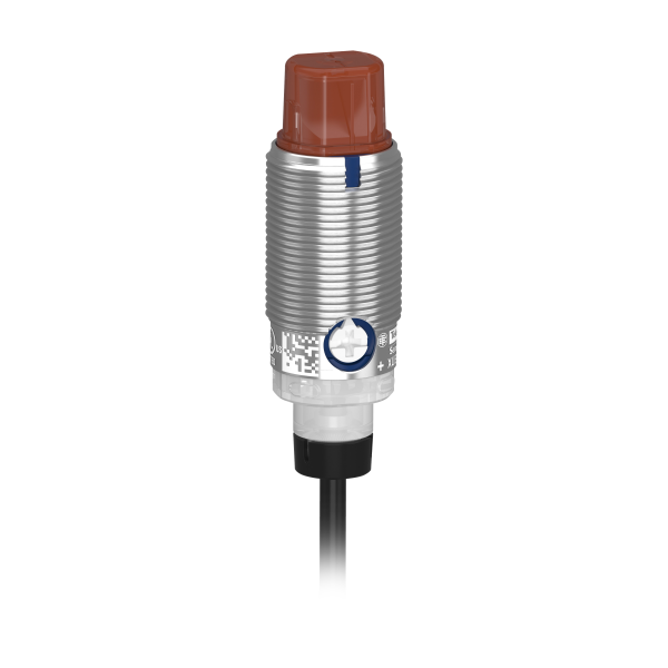 Xub - capteur optic det 90° métal recept barrage smax30m pnp no/nc câble 2m 24v