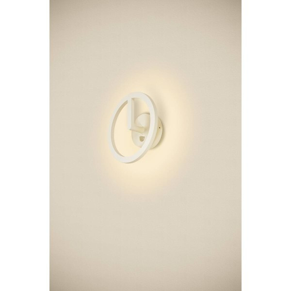 Q-ring, applique murale, sensor, 3000 k, ip54, blanc