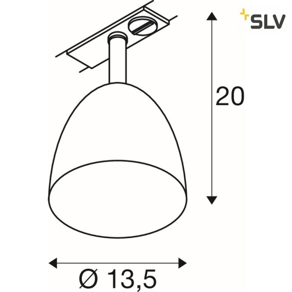 Para cone 14, spot pour système 1 allumage, gu10, noir/or