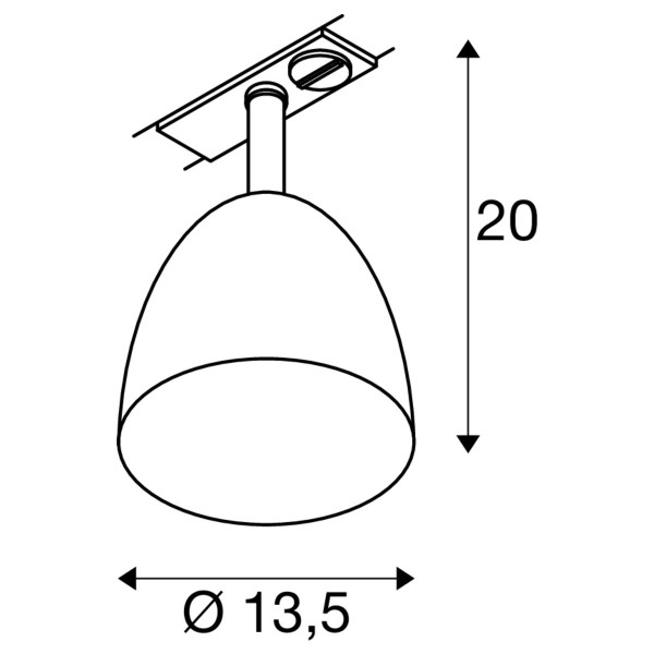 Para cone 14, spot pour système 1 allumage, gu10, cuivre/blanc