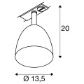 Para cone 14, spot pour système 1 allumage, gu10, cuivre/blanc