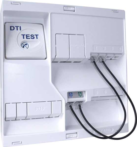 Tableau de Communication Grade 1  NEO – 4 RJ45 – DTI + Filtre + TV 2 Sorties