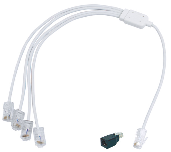 Cordon quadruple telephone/rj45 - Michaud