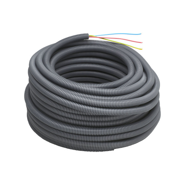 Couronne 25m gaine icta Debflex d16 noir 3x1,5