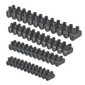 Lot 4 barrettes Debflex noires 1x4+1x6+1x10+1x16