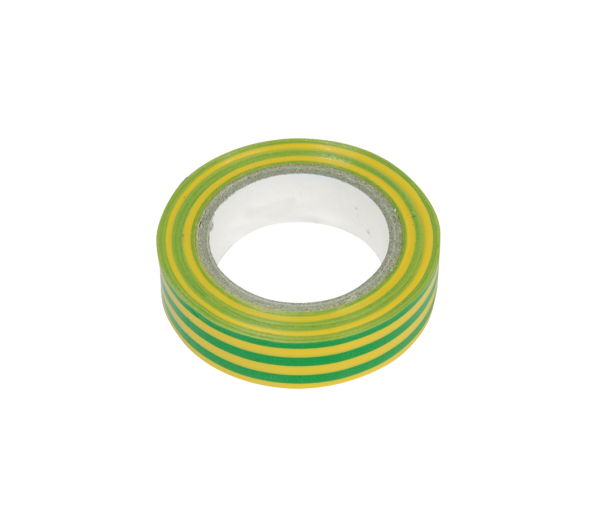 Ruban de reperage 10m largeur 15mm jaune/vert