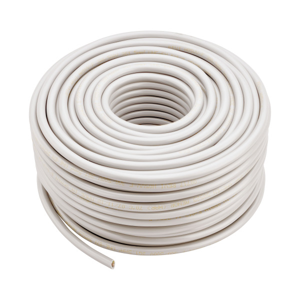 Couronne de cable ho5vv-f 3g1.5 mm² 50 m blanc