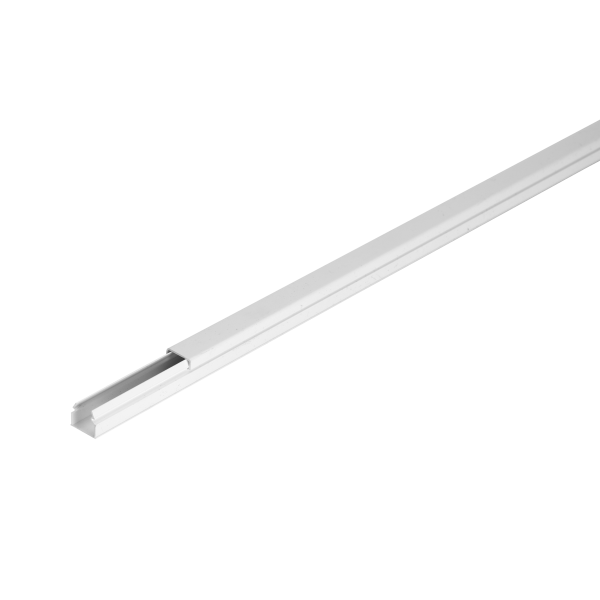 Moulure 12x12mm Debflex 1 compartiment adhésive blanc 