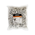 Sachet de 100 clips + cheville d16mm Debflex gris