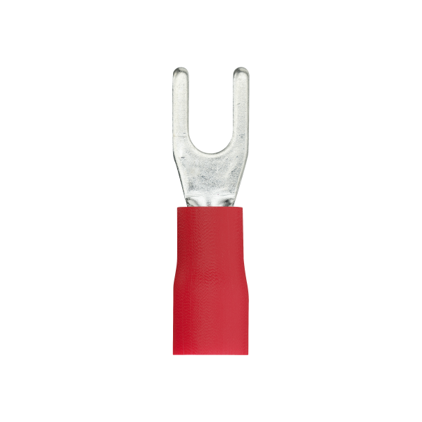 Sachet de 10 cosses à fourche pre-isolée Debflex rouge d3mm