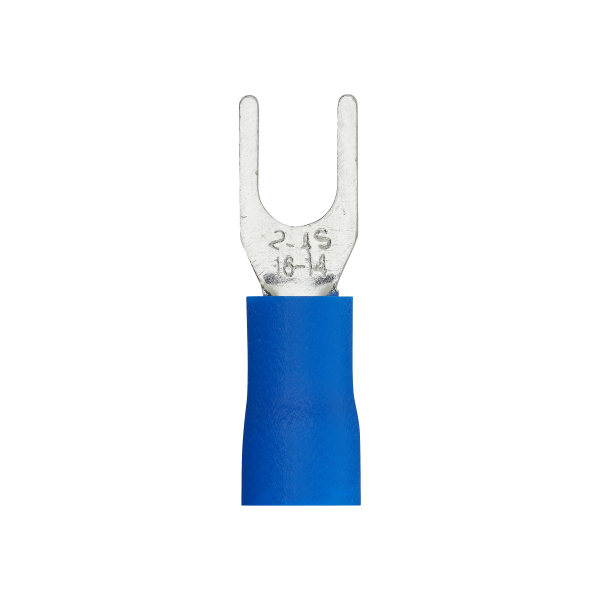 Sachet de 10 cosses à fourche pre-isolée Debflex bleu d4mm