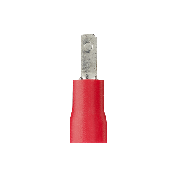 Sachet de 10 clips mâle pre-isolé Debflex rouge dim 2,8x0,8mm