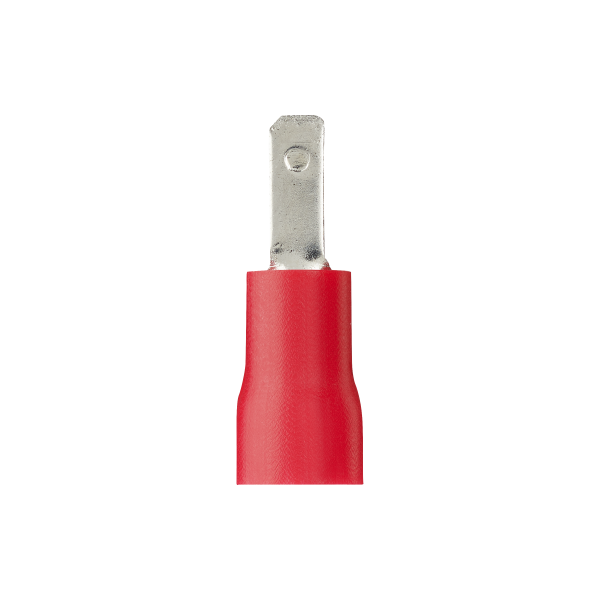 Sachet de 10 clips mâle pre-isolé Debflex rouge dim 2,8x0,8mm