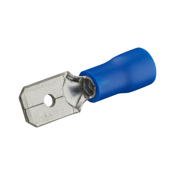 Sachet de 10 clips mâle pre-isolé Debflex bleu dim 6,3x0,8mm