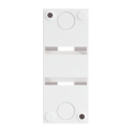 Tableau électrique vide 1 rail/ 2 modules 51x130x63mm blanc