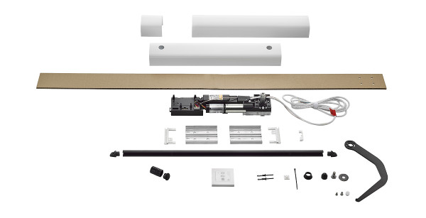 Kit de motorisation pour volet battant yslo flex io 1 vantail - blanc/noir