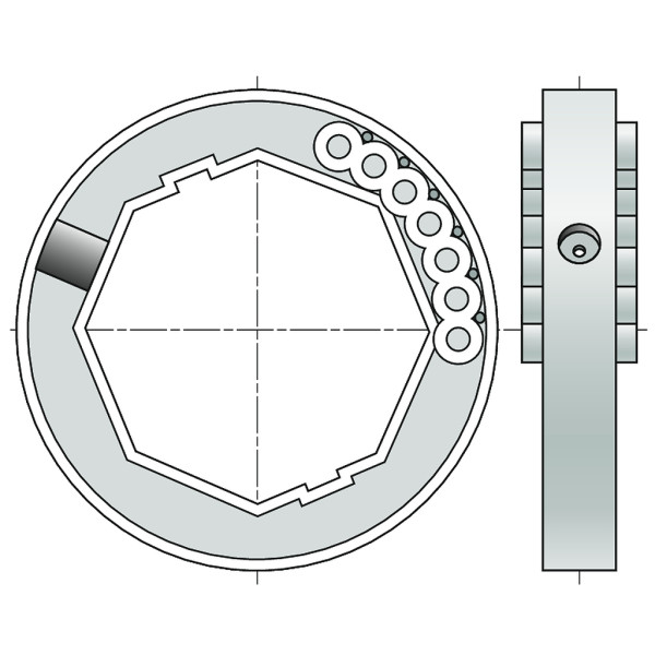 Bague d'adaptation verrous - octo 60 x2