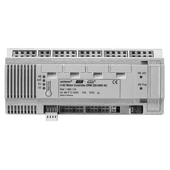 Animeo motor controller 4ac knx montage rail din 230v ac