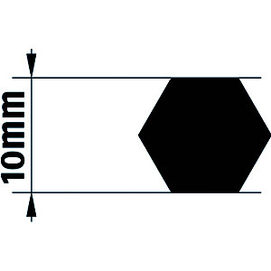 Adaptateur d'axe pour motorisation j4 10mm hexagonal