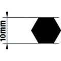 Adaptateur d'axe pour motorisation j4 10mm hexagonal